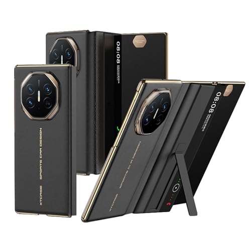 Lederhülle für Huawei Mate XT, Clear View Window Flip Folio Case mit verstecktem Ständerhalter, All-Inclusive-Schutz, Luxus-Cover Lederhülle für Huawei Mate XT, Clear View Window Flip Folio Case mit verstecktem Ständerhalter, All-Inclusive-Schutz, Luxus-Cover von FYLTWUK