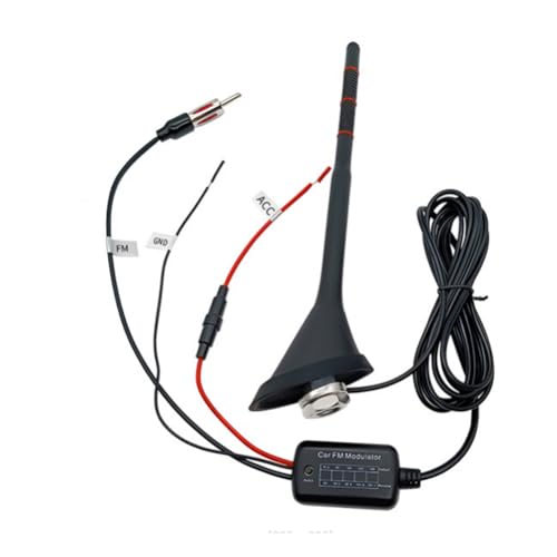 FYOBOT 1 Stück Auto +GPS+FM-Antenne Autoaktive Radio-Antenne Schwarz mit Bluetooth-Modulator Wasserdicht Staubsicher Universalantenne von FYOBOT