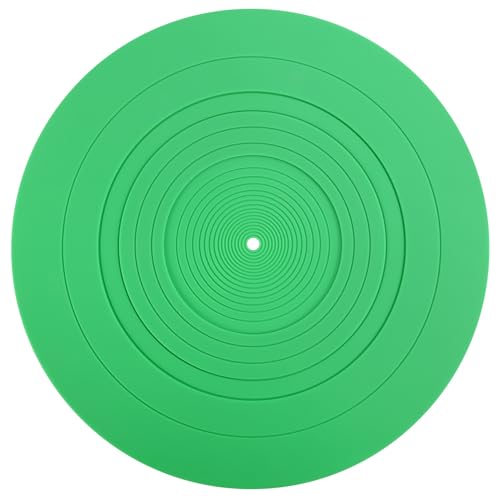 FYOBOT 295 mm Silikon-Plattenteller-Matte Anti-Vibrations-Slipmat Schallplattenmatte für LP Vinyl Schallplattenspieler Audio Zubehör FYOBOT 295 mm Silikon-Plattenteller-Matte Anti-Vibrations-Slipmat Schallplattenmatte für LP Vinyl Schallplattenspieler Audio Zubehör von FYOBOT