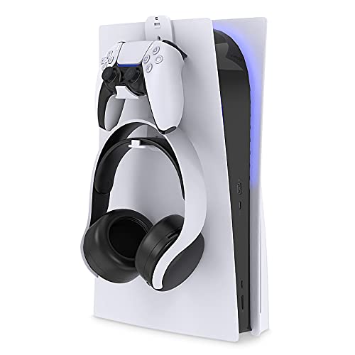 FYOUNG Universal Controller Headset Halterung Kompatibel mit PS5 Konsole, Wandhalterung für PS5 Controller Remote & Pulse 3D Headset Kopfhörer Halter Zubehör FYOUNG Universal Controller Headset Halterung Kompatibel mit PS5 Konsole, Wandhalterung für PS5 Controller Remote & Pulse 3D Headset Kopfhörer Halter Zubehör von FYOUNG