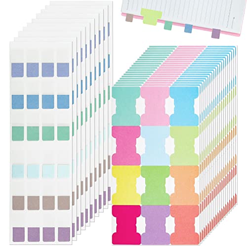 FYSL Haftstreifen 720 Stück Page Marker Haftmarker Index Tabs für Lesen Seitenmarkierung Büro Schule(480 Bunte Index Tabs,240 Morandi Index Tabs) von FYSL