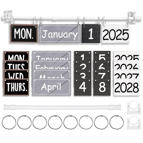 FYSUIMU Moderner Bauernhaus-Kalender, Pinnwand-Set, Flip-Kalender mit 54 Karten und verstellbarem Halter für Klassenzimmer, Zuhause, Büro, DIY-Dekorationszubehör FYSUIMU Moderner Bauernhaus-Kalender, Pinnwand-Set, Flip-Kalender mit 54 Karten und verstellbarem Halter für Klassenzimmer, Zuhause, Büro, DIY-Dekorationszubehör von FYSUIMU