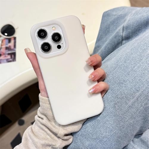 FYYFTYT Flüssigmatte, weiche, stoßfeste Schutzhülle aus Silikon (für iPhone 14/Weiß) von FYYFTYT