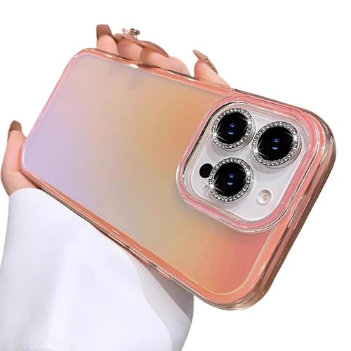 FYYFTYT Glitzernde Laser-Gradient-Aurora-Transparentlinse, stoßfeste Schutzfolie (für iPhone 11 Pro Max/Pink) von FYYFTYT