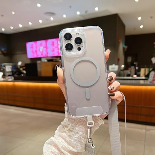 FYYFTYT Umhängekette mit Lanyard, Farbverlauf, Regenbogen-Laser-Cover (für iPhone 11/Grau) von FYYFTYT