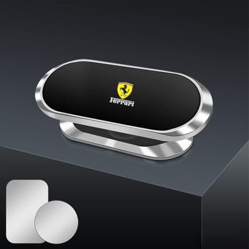 FZKUDZLD Auto Handyhalterung Navigationshalter für Ferrari F12 2012-2025,Auto Vent Handyhalter 360° Drehbar EIN-Knopf-Release Handyhalterung,Silver von FZKUDZLD