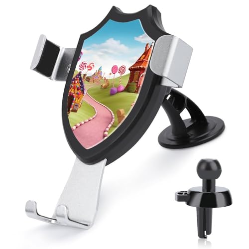 FZMVSQH Candy Land Universal-Handyhalterung fürs Auto, verbesserte 3-in-1-Handyhalterung für Smartphone, KFZ-Halterung mit Saugnapf für Armaturenbrett, Windschutzscheibe, Lüftungsschlitz von FZMVSQH