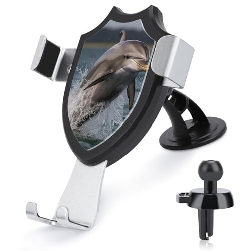 FZMVSQH Coole Delphin-Universal-Handyhalterung für das Auto, verbesserte 3-in-1-Handyhalterung für Smartphone, KFZ-Halterung mit Saugnapf für Armaturenbrett, Windschutzscheibe, Lüftungsschlitz von FZMVSQH