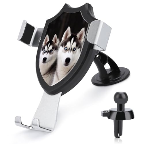 FZMVSQH Husky Dog Universal-Handyhalterung fürs Auto, verbesserte 3-in-1-Handyhalterung für Smartphone, KFZ-Halterung mit Saugnapf für Armaturenbrett, Windschutzscheibe, Lüftungsschlitz von FZMVSQH