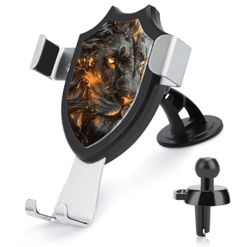FZMVSQH Lion with Fire Universal-Handyhalterung fürs Auto, verbesserte 3-in-1-Handyhalterung für Smartphone, KFZ-Halterung mit Saugnapf für Armaturenbrett, Windschutzscheibe, Lüftungsschlitz FZMVSQH Lion with Fire Universal-Handyhalterung fürs Auto, verbesserte 3-in-1-Handyhalterung für Smartphone, KFZ-Halterung mit Saugnapf für Armaturenbrett, Windschutzscheibe, Lüftungsschlitz von FZMVSQH