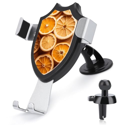 FZMVSQH Orange Slices Universal-Handyhalterung für das Auto, verbesserte 3-in-1-Handyhalterung für Smartphone, KFZ-Halterung mit Saugnapf für Armaturenbrett, Windschutzscheibe, Lüftungsschlitz von FZMVSQH