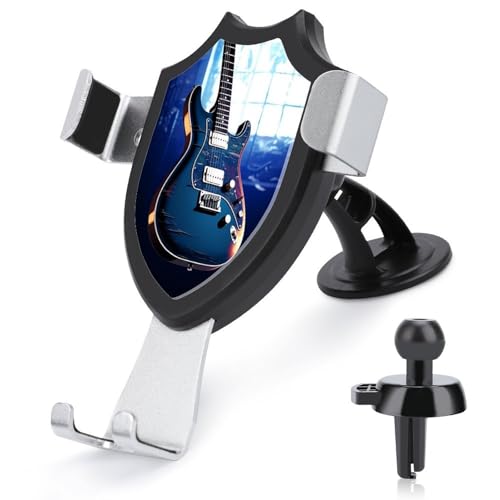 FZMVSQH Universelle KFZ-Handyhalterung mit blauer Gitarre, verbesserte 3-in-1-Autohalterung, Smartphone-Halterung, Handy-Autohalterungen mit Saugnapf für Armaturenbrett, Windschutzscheibe von FZMVSQH