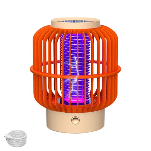 Insektenvernichter,Mückenfalle Elektrisch,Mückenlampe,Mücke und Fliegenkillerfalle,Fliegenfalle Elektrisch,Insektenfalle UV Lampe Moskito Killer,Elektrischer Insektenlampe Innen Außen (B, Solar) von FZQBEY