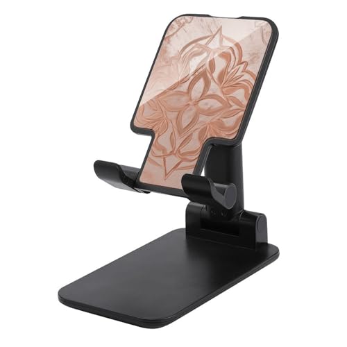 FZQVSGW Handy-Ständer für Schreibtisch, faltbar, verstellbare Drehung, Rotgold, Tablet-Ständer, tragbare Handyhalter mit 10,2 - 33 cm (4 - 13 Zoll) Handys und Tablets (schwarz) von FZQVSGW