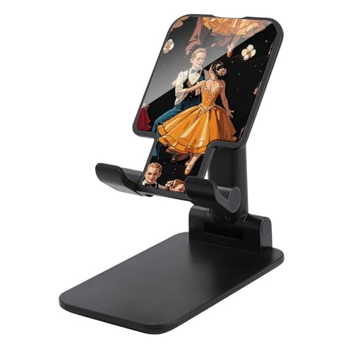 FZQVSGW Handy-Ständer für den Schreibtisch, faltbar, verstellbare Drehung, Ballsaal, Tanz, kleines Muster, Tablet-Ständer, tragbare Handyhalter mit 10,2 - 33 cm (4 - 13 Zoll) Handys und Tablets von FZQVSGW