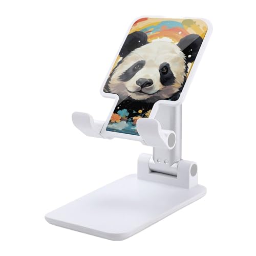 FZQVSGW Handy-Ständer für den Schreibtisch, faltbar, verstellbare Drehung, Regenbogen-Cartoon-Panda-Tablet-Ständer, tragbare Handyhalter mit 10,2-33 cm Handys und Tablets, Weiß FZQVSGW Handy-Ständer für den Schreibtisch, faltbar, verstellbare Drehung, Regenbogen-Cartoon-Panda-Tablet-Ständer, tragbare Handyhalter mit 10,2-33 cm Handys und Tablets, Weiß von FZQVSGW