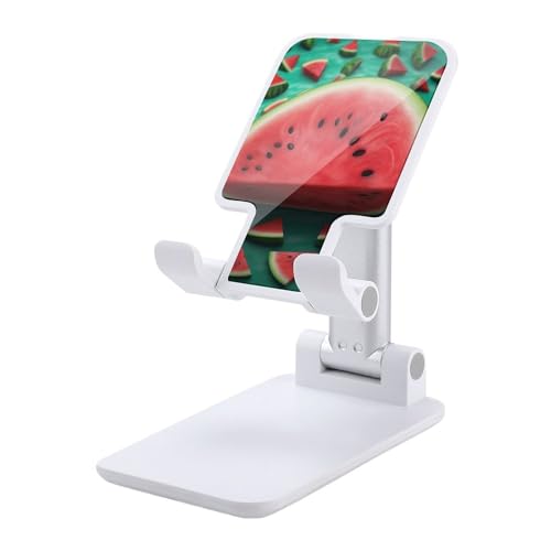FZQVSGW Handy-Ständer für den Schreibtisch, faltbar, verstellbare Drehung, Traum-Wassermelonen-Tablet-Ständer, tragbare Handyhalter mit 10,2-33 cm Handys und Tablets, Weiß von FZQVSGW