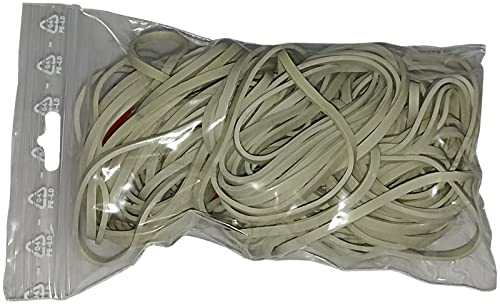 100 g Gummiringe weiß 50 mm Ø 1,5 x 3 mm breit Gummiband Gummibänder Haushaltsgummis Gummiring Gummies Rubber Bands Fa.ars von Fa.ars