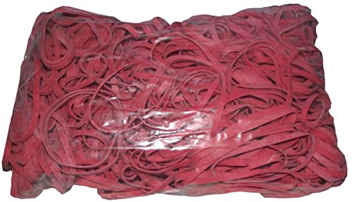 Fa.ars 1 kg Gummiringe Haushaltsgummis Gummibänder rot 40 mm Ø 1,2 x 5mm breit Gummies Rubber Bands von Fa.ars