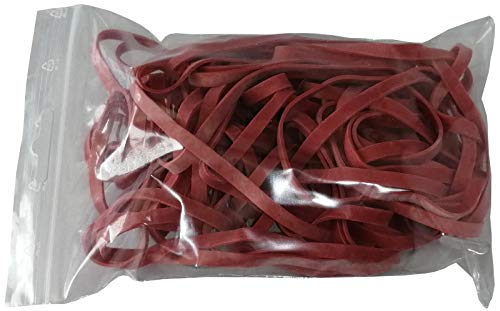 Fa.ars 100 g Gummiringe Gummiband Gummibänder Haushaltsgummis Gummiring Gummies Rubber Bands rot 150mm Ø 1,2 x 5 mm breit von Fa.ars