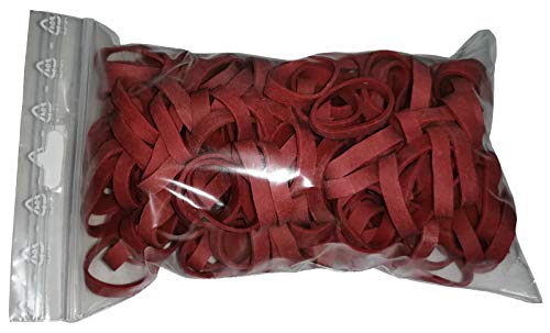 Fa.ars 100 g Gummiringe Gummiband Gummibänder Haushaltsgummis Gummiring Gummies Rubber Bands rot 20mm Ø 1,2 x 5 mm breit von Fa.ars