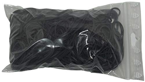 Fa.ars 100 g Gummiringe schwarz 200 mm Ø 1,5 x 1,5 mm breit Haushaltsgummis Gummibänder Fa.ars von Fa.ars