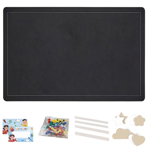 FaAmour Faltbare Pinnwand 60x40 CM,Filz Pinnwand mit Pins und Notizzetteln,Pinnwände für Küchen, Büros und Wohnungen,Schwarz FaAmour Faltbare Pinnwand 60x40 CM,Filz Pinnwand mit Pins und Notizzetteln,Pinnwände für Küchen, Büros und Wohnungen,Schwarz von FaAmour