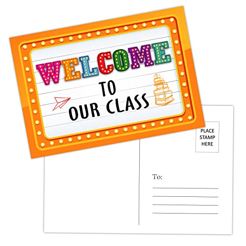 FaCraft 30 Postkarten "Welcome to Our Class", 10,2 x 15,2 cm, Willkommens-Postkarten für Studenten, Kinder, Welcome Back to School Postkarten vom Lehrer FaCraft 30 Postkarten "Welcome to Our Class", 10,2 x 15,2 cm, Willkommens-Postkarten für Studenten, Kinder, Welcome Back to School Postkarten vom Lehrer von FaCraft