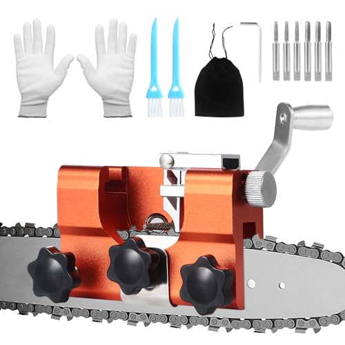 Faankiton Tragbar Kettensägenschärfer, Tragbar Handkurbeln Sägekettenschärfgerät, Kettensäge Schärfgerät, Manueller Kettenschärfer, Kettenschärfgerät Kit, Handkurbeln Sägeketten Schärfgerät Zubehör Faankiton Tragbar Kettensägenschärfer, Tragbar Handkurbeln Sägekettenschärfgerät, Kettensäge Schärfgerät, Manueller Kettenschärfer, Kettenschärfgerät Kit, Handkurbeln Sägeketten Schärfgerät Zubehör von Faankiton