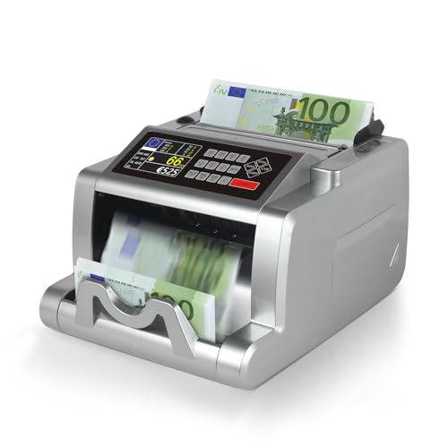 Geldzählmaschine für gemischte Stückelungen, Wertzählung, UV/MG/IR/MT-Banknotenzähler, Geldzählmaschine mit Display, EUR-Bargeldzähler für Unternehmen Geldzählmaschine für gemischte Stückelungen, Wertzählung, UV/MG/IR/MT-Banknotenzähler, Geldzählmaschine mit Display, EUR-Bargeldzähler für Unternehmen von Faazy
