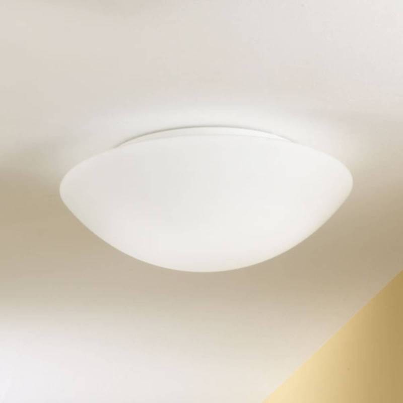 Deckenleuchte Pandora, Ø 20 cm, Glas, weiß von Fabas Luce