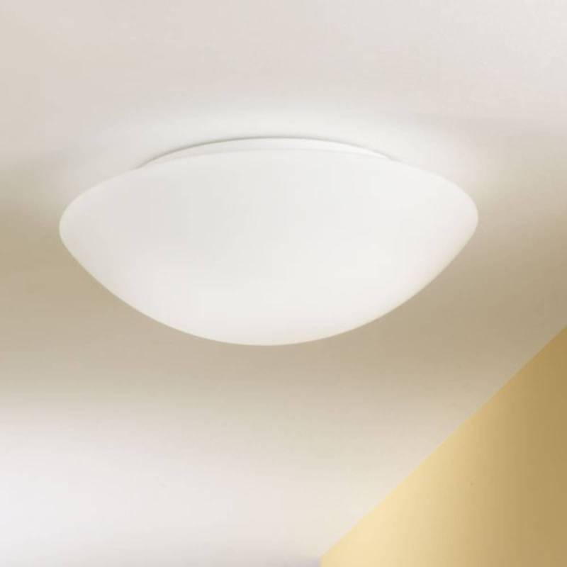 Deckenleuchte Pandora, Ø 36 cm, Glas, weiß von Fabas Luce