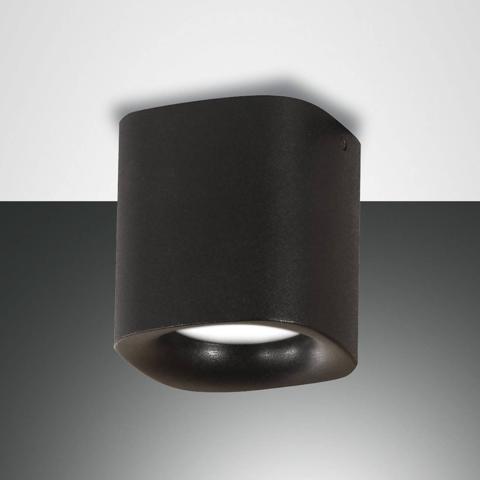 Deckenleuchte Smooth, einflammig, schwarz, IP44 Deckenleuchte Smooth, einflammig, schwarz, IP44 von Fabas Luce