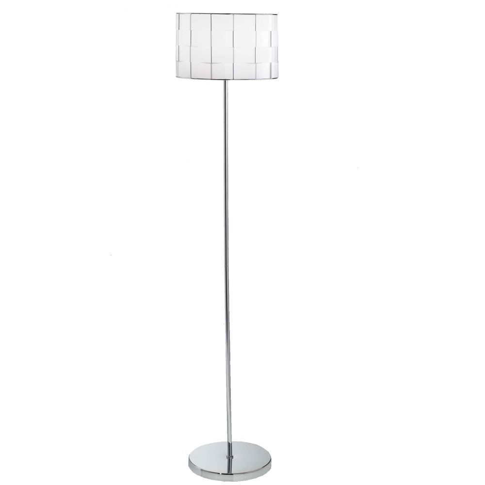 Elegante Stehleuchte mit geflochtenem Lampenschirm Mate von Fabas Luce