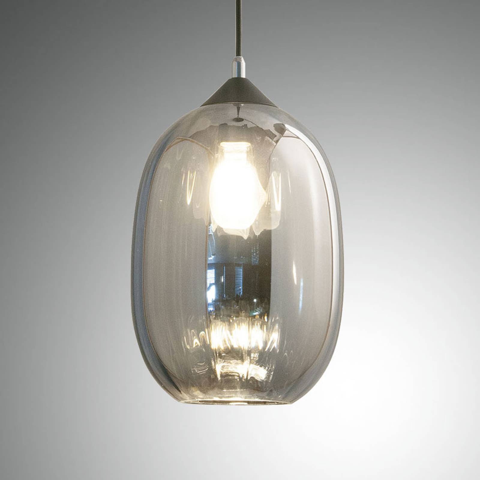 Hängeleuchte Infinity aus Glas, einflammig, Ø 20cm Hängeleuchte Infinity aus Glas, einflammig, Ø 20cm von Fabas Luce