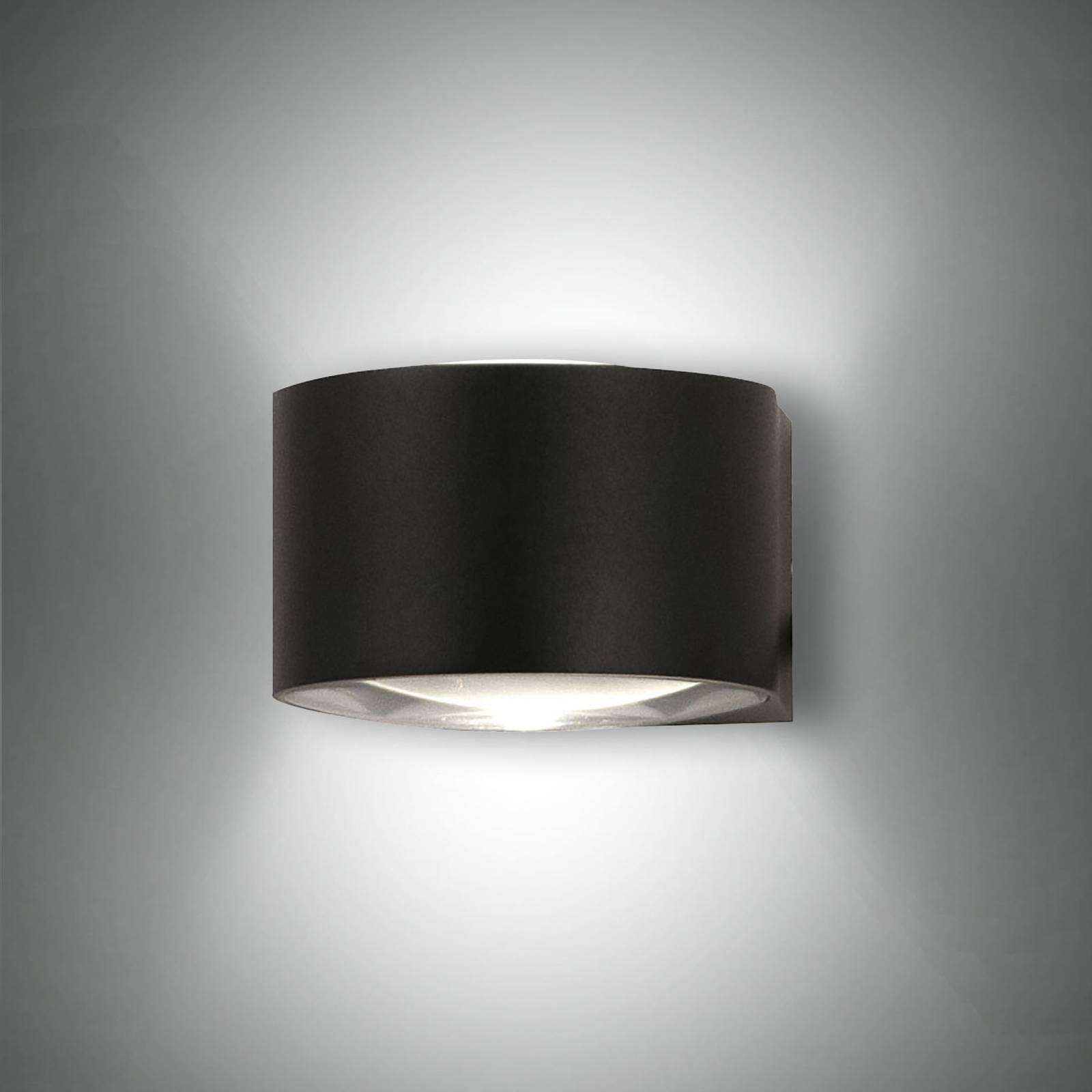 LED-Außenwandleuchte Lao, schwarz LED-Außenwandleuchte Lao, schwarz von Fabas Luce