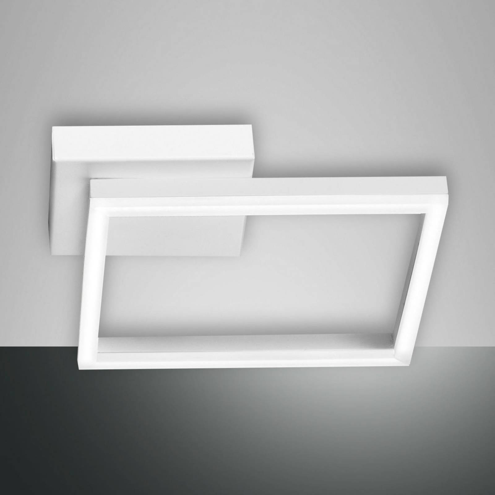 LED-Deckenleuchte Bard, 27x27cm, weiß von Fabas Luce