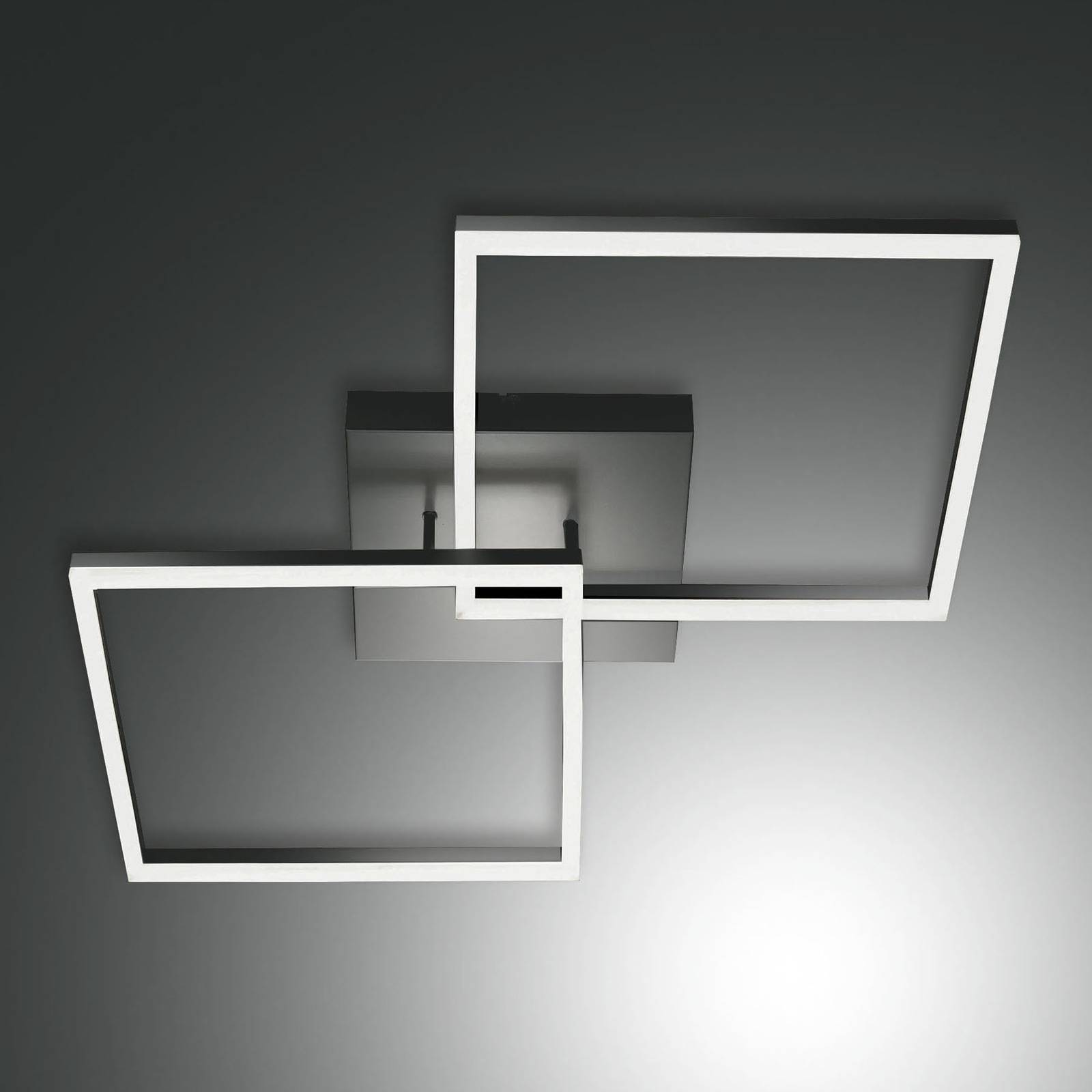 LED-Deckenleuchte Bard 65x65 cm, 2-flg. anthrazit LED-Deckenleuchte Bard 65x65 cm, 2-flg. anthrazit von Fabas Luce