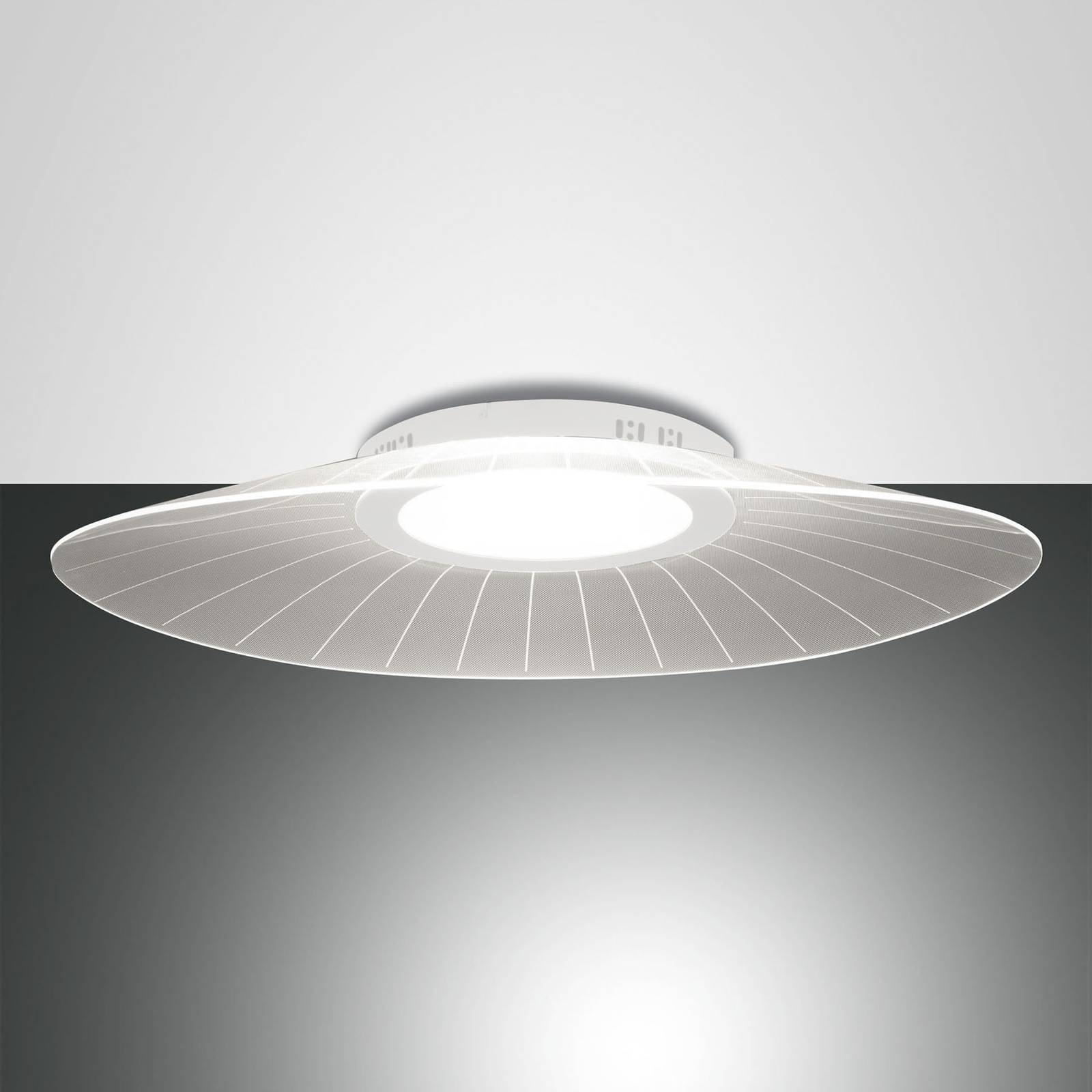LED-Deckenleuchte Vela, weiß, dimmbar LED-Deckenleuchte Vela, weiß, dimmbar von Fabas Luce