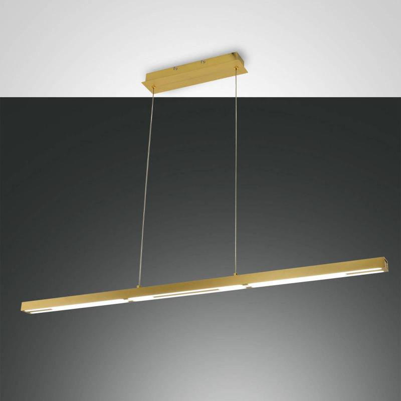 LED-Hängeleuchte Ling, messing, Up- und Downlight, dimmbar von Fabas Luce