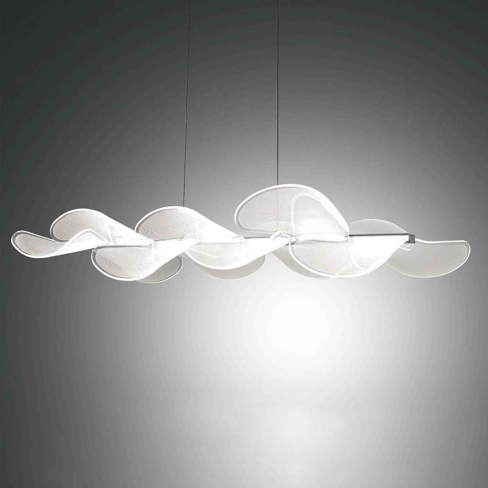 LED-Hängeleuchte Sylvie, länglich, 78 x 37 cm von Fabas Luce