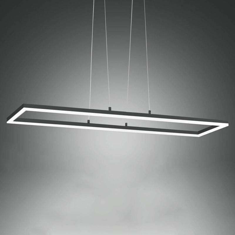 LED-Pendelleuchte Bard, 92x32 cm, anthrazit von Fabas Luce