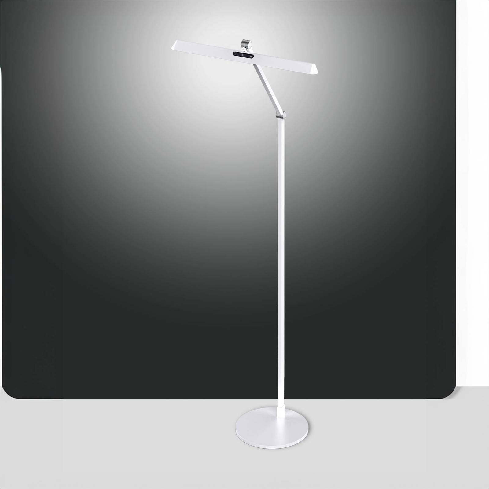 LED-Stehleuchte Beba, weiß, Höhe 110 cm, CCT, Dimmer LED-Stehleuchte Beba, weiß, Höhe 110 cm, CCT, Dimmer von Fabas Luce
