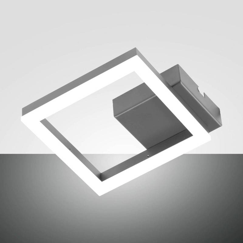 LED-Wandleuchte Bard, goldfarben, 17 x 17cm, Metall, dimmbar von Fabas Luce