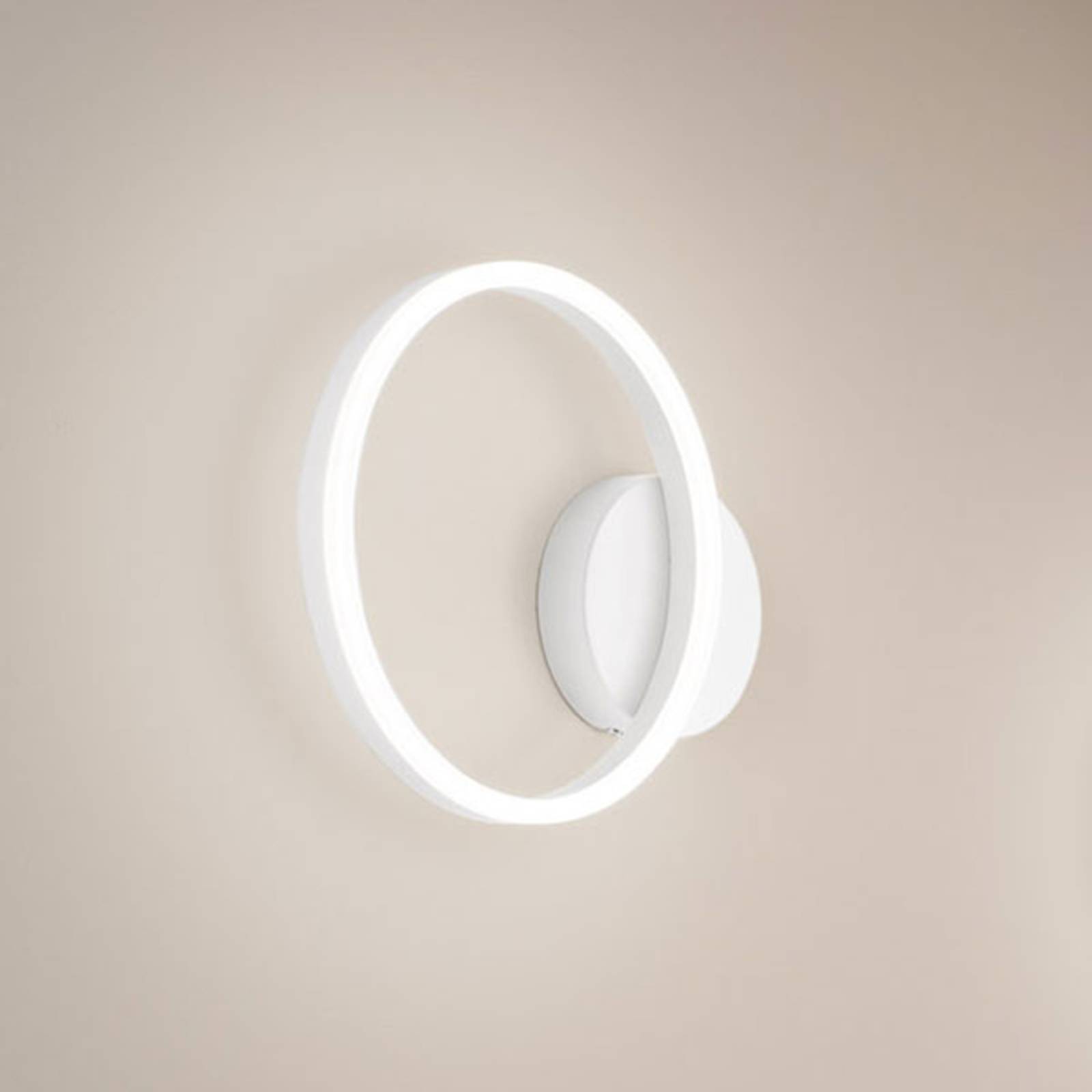 LED-Wandleuchte Giotto, einflammig, weiß von Fabas Luce