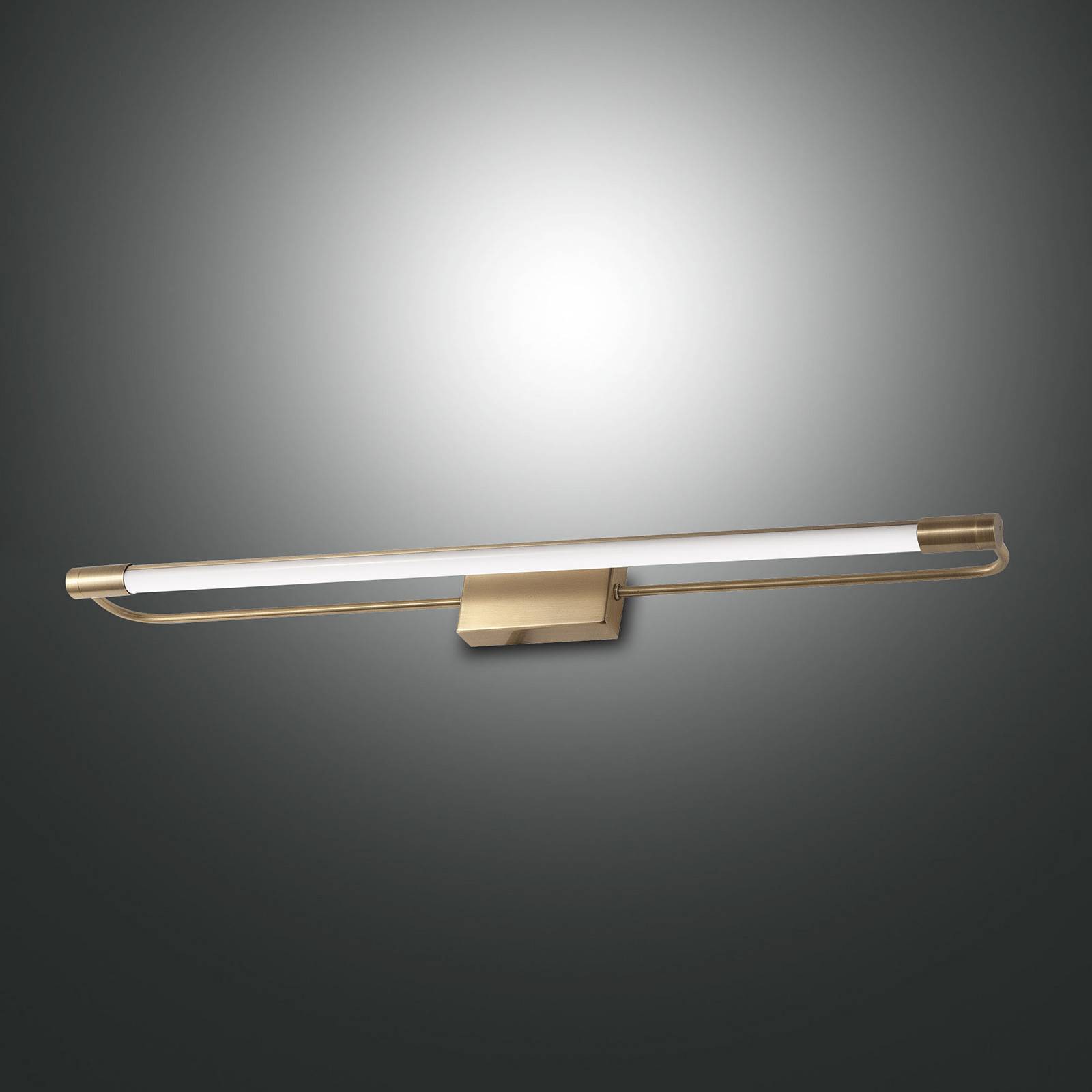 LED-Wandleuchte Rapallo, messing, IP44, 60 cm von Fabas Luce