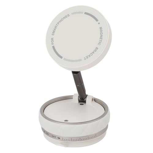 Auto-Telefonhalter, magnetischer Vakuum-Telefonhalterständer, tragbare Vakuum-Saugnapf-Telefonhalterung, 360° verstellbar, kompatibel mit allen Smartphones und allen Automodellen (BLACK) (WHITE) von Fabater