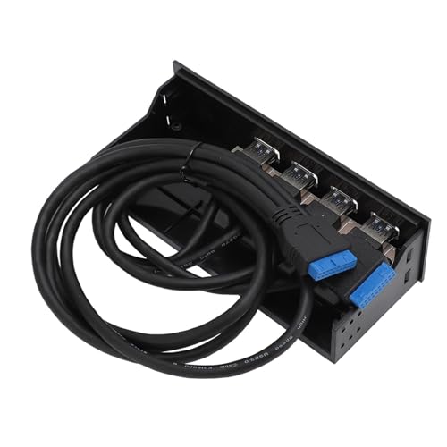 Erweiterungspanel für Optische Laufwerke, USB 3.0-Frontpanel-Hub 5,25 Zoll 5 Gbit/s für Gehäuse von Fabater