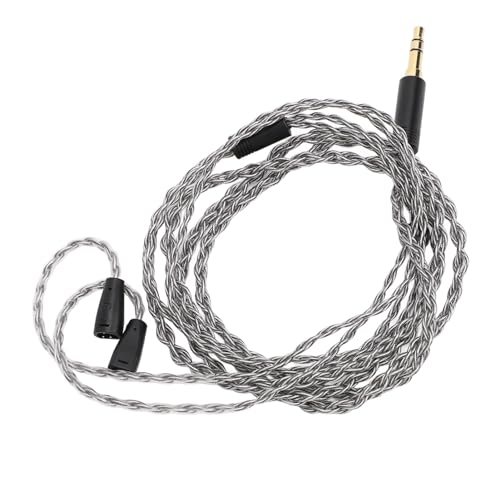Fabater Kopfhörer-Upgrade-Ersatzkabel, 4 Stränge, Versilbertes Kupfer, Gedrehtes Geflecht, Kopfhörer-Upgrade-Kabel, 3,5 Mm Stecker, 1,2 M Kupferdraht für IE80 IE8i IE80i IE8 Kopfhörer Fabater Kopfhörer-Upgrade-Ersatzkabel, 4 Stränge, Versilbertes Kupfer, Gedrehtes Geflecht, Kopfhörer-Upgrade-Kabel, 3,5 Mm Stecker, 1,2 M Kupferdraht für IE80 IE8i IE80i IE8 Kopfhörer von Fabater