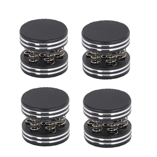 Fabater Federbelastete Lautsprecher-Spike-Pads, 4 Stück Federbelastete Lautsprecher-Isolationsfüße aus Metall, ABS und Gummi, Stoßfeste Geräuschreduzierung für Instrumente für DAC Fabater Federbelastete Lautsprecher-Spike-Pads, 4 Stück Federbelastete Lautsprecher-Isolationsfüße aus Metall, ABS und Gummi, Stoßfeste Geräuschreduzierung für Instrumente für DAC von Fabater